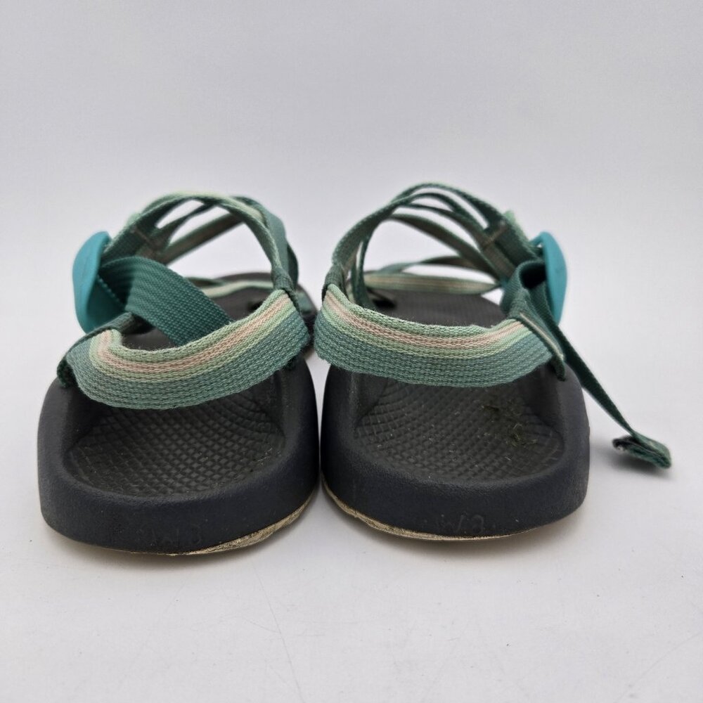 Chaco Eco Tread Strappy Mint Green Gray Women Loop Sandal Shoe W8 ZX/2 Classic - Picture 2 of 6